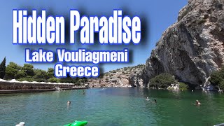 Vouliagmeni Lake  Hidden Paradise in Greece [upl. by Kuhn]