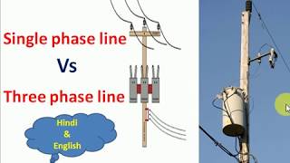 single phase and three phase line [upl. by Acirdna188]