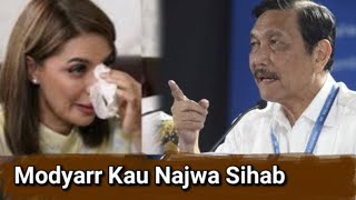 NAJWA SIHAB SOK PAHLAWAN SOK IYES DITAMPOL LANGSUNG SAMA OPUNG LUHUT AGRI LAPOR KERUMAH JOKOWI [upl. by Htbazile]