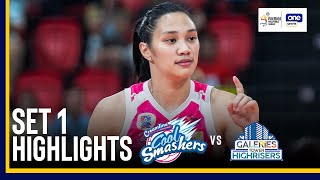 GALERIES TOWER vs CREAMLINE  SET 1 GAME HIGHLIGHT  2024 PVL REINFORCED CONFERENCE  August 3 2024 [upl. by Gilmour619]