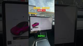 TESLA MODEL Y SR  ARAÇ YIKAMA MODU tesla modely automobile elektrikliotomobil youtubeshorts [upl. by Azzil]