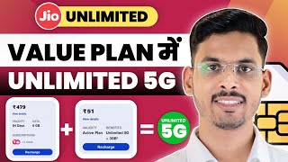 Jio Value 5G Plan  Jio 479 Plan Details 5G Unlimited Data  Jio 1899 Plan  Jio 5G [upl. by Allemahs]