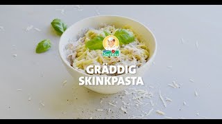 Pasta Carbonara  Gräddig skinkpasta av Superior skinka [upl. by Erbe960]