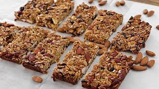 Healthy Granola Bars Recipe [upl. by Alicsirp]