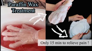 Paraffin Wax Therapy Treatment for finger hand and wrist pain  Improve Rheumatoid arthritis [upl. by Anitsirt]