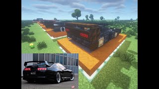 Minecraft Jak zbudować 1978 Toyota Supra MK4 [upl. by Isadore]