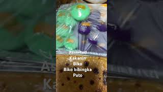 assorted kakanin putocheese biko bibingkangmalagkit shortvideo [upl. by Eilloh]