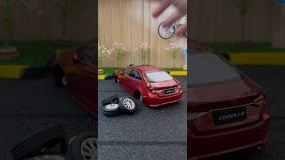 Toyota Corolla Diecast Model Car Wheel Fitting car cars diecast [upl. by Nahtanod]