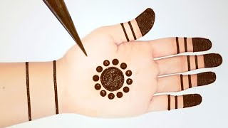 Easy Simple dotted mehndi trick  Stylish Mehndi designs for hands  Gol tikki mehandi design [upl. by Ayekan]