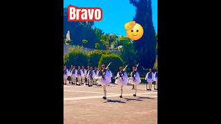 The Evzones  the elite Greek Presidential Guard  Hellassatisfying viral greek travel [upl. by Eirrahs103]