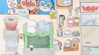 🫧Paper DIY🫧 🍞Anpanman and his Frends went for a Sip of Tasty Coffee☕ Paper ASMR [upl. by Jamesy]