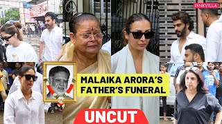 Malaika Arora Father Funeral Malaika amp Her Mom BREAKDOWN  Farah Khan Arbaaz Khan Arjun Kareena [upl. by Joub]