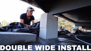 Double Wide Installation Timelapse  Home Nation [upl. by Clance706]