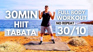 Tabata Hiit 30MIN 🔥NO REPEAT🔥 Full Body Workout  Tabata 3010 [upl. by Nitsu8]