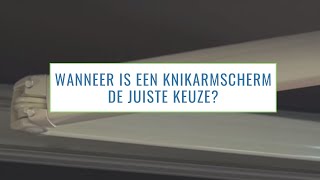 Wanneer is een knikarmscherm de juiste keuze zonwering [upl. by Rosol250]