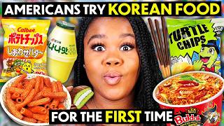 Americans Try Korean Snacks For The First Time  People vs Food [upl. by Viafore224]