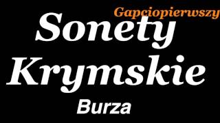 quot Burzaquot Adam Mickiewicz Sonety Krymskie [upl. by Curran]