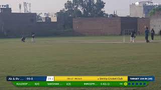 Live Cricket Match  Ak amp Rv Cricket Academy vs Verma Cricket Club  03Oct24 0120 PM 20 overs  2 [upl. by Hege832]