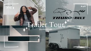 HORSE TRAILER TOUR two horse slant trailer I bought myself a brand new horse trailer [upl. by Mlawsky]