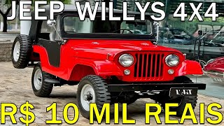 JEEP WILLYS A VENDA A PARTIR 10 MIL [upl. by Daenis]