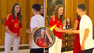 Gavi MEETING The Princess of Spain For the First Time 😍 [upl. by Eiliak]