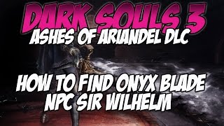 Dark Souls 3 Ashes of Ariandel DLC  How to Find Onyx BladeNPC Sir Vilhelm [upl. by Moser80]