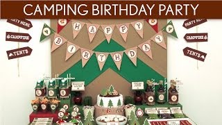 Camping Birthday Party Ideas  Camping  B113 [upl. by Iggie]