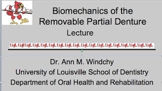 Biomechanics of Removable Partial Dentures Lecture 3 [upl. by Ardel]