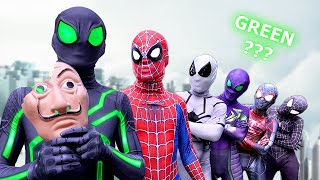 GREEN SPIDERMAN   Pro 6 SuperHeroes Story  by FLife TV [upl. by Bolte583]