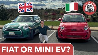 Best Small EV For America  Fiat 500e vs MINI Cooper SE [upl. by Busch]