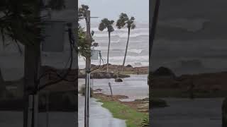 Fierce winds and power outage at pirates beach as hurricane Beryl strikes [upl. by Leigha]