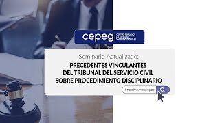 ACTUALIZADO PRECEDENTES VINCULANTES DEL TRIBUNAL DEL SERVICIO CIVIL SOBRE PROCEDIMIENTO DISCIPLINAR [upl. by Adamsen]