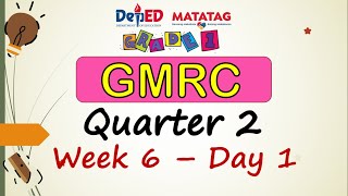 GMRC GRADE 1 QUARTER 2 WEEK 6 DAY 1 LESSON EXEMPLAR MATATAG CURRICULUM POWERPOINT PPT LESSON Q2 W6D1 [upl. by Hubey]