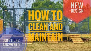 HOW TO  CLEAN AND MAINTAIN KENNELS  NEW DESIGN  PART 1 [upl. by Yelreveb]