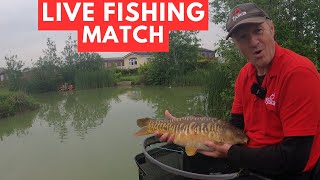 Live Fishing Match Stonham Barns lakes matchfishinguk [upl. by Nahallac]