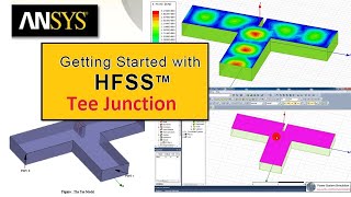 HFSS Tutorial 3  Tee Junction  Create model and analyze a Waveguide Tee Junction in Ansys HFSS [upl. by Edrahs]