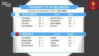 Frensham CC Sunday XI v The Buccaneers 1st XI [upl. by Billmyre]