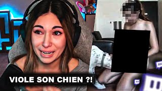 Cette INFLUENCEUSE d1M dabos Vi𝓞le son Chien sur Twitch Alinity [upl. by Yrotciv]