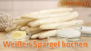 Spargel kochen  Weißen Spargel einfach pochieren und richtig zubereiten mit Rezept [upl. by Kalam]