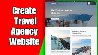 How to Create Travel Agency Website  Tourism Website Design WordPress [upl. by Melan]