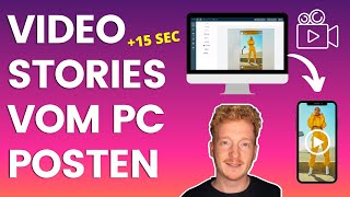 Lange Videos auf Instagram Stories hochladen und vom PC posten 🖥️ [upl. by Eveneg]