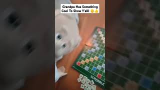 You WONT Believe Grandpas Masterpiece 😂👴 shorts grandpa scrabble [upl. by Ahsemal]