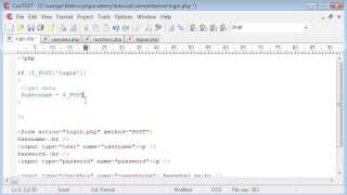 PHP Tutorials Remember me style Login System using Cookies and Sessions Part 2 [upl. by Boaten454]