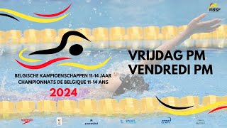 Day1 PM Belgian Championship Swimming 2024 1114 year [upl. by Glover169]