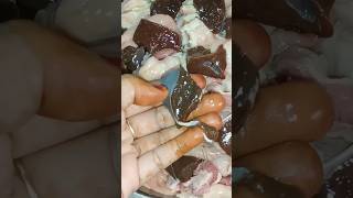 Mutton kaleji fefda recipe short video muttonliver trending shortvideo shortvideo food viral [upl. by Ahsinotna]