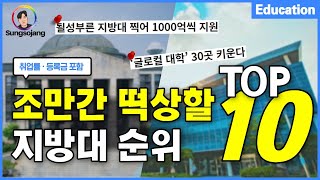 조만간 떡상할 지방대 순위 TOP10 국립대 [upl. by Nitsur]