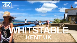 4K Virtual Walking video of Whitstable Kent June 2020 English seaside town tour [upl. by Eceela]