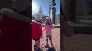 Pia and Kavya enjoying beautiful weather in the Sibelius Park Kotka Finland [upl. by Egor641]