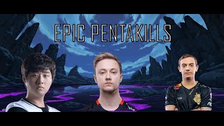 ALL PENTAKILLS at WORLDS amp MSI 20142019 [upl. by Sarita312]