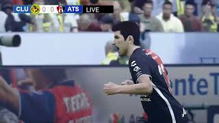 🔴 América vs Atlas EN VIVO  Liga MX Clausura 202425 PES 21 Simulation Gameplay [upl. by Meehan]